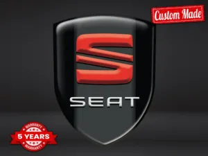 Seat Emblemi Auto su Misura Stile Max Durevoli Pro Edizione